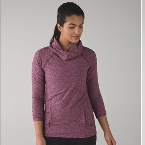 Lululemon Heathered Red Grape Make a Move EUC 4
